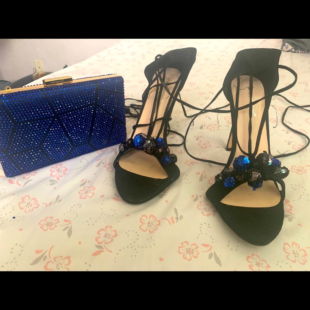 Shoedazzle heels in clutch